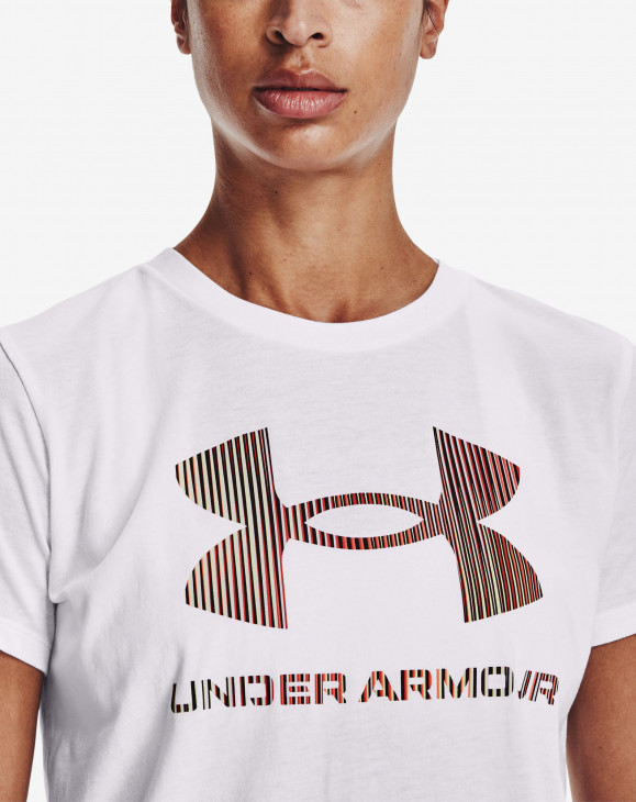 detail Dámské tričko s krátkým rukávem Under Armour Live Sportstyle Graphic SSC-WHT
