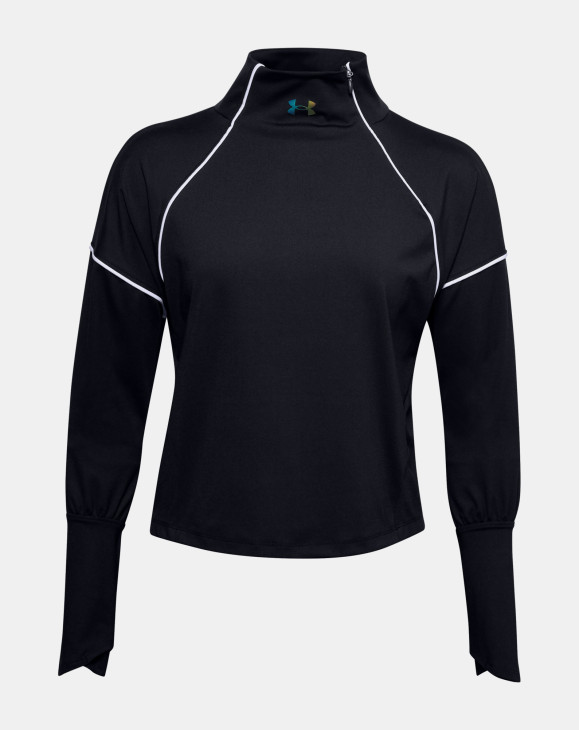 detail UA CG Rush 1/2 Zip-BLK