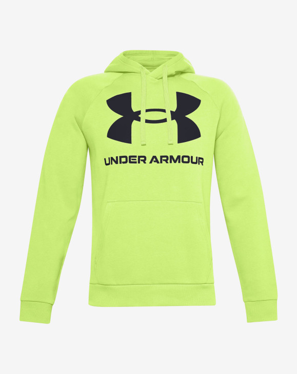 detail UA Rival Fleece Big Logo HD-GRN