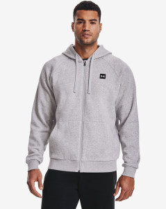 Pánská mikina Under Armour UA Rival Fleece FZ Hoodie-GRY