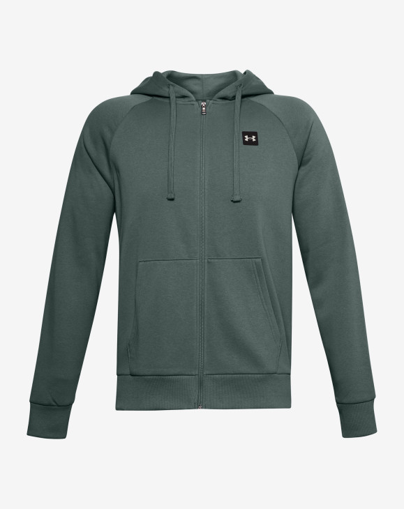 detail UA Rival Fleece FZ Hoodie-BLU