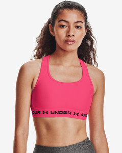 Dámská sportovní podprsenka Under Armour UA Crossback Mid Bra-PNK