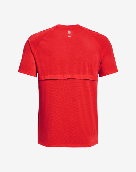 detail Pánské tričko s krátkým rukávem Under Armour UA STREAKER TEE-RED