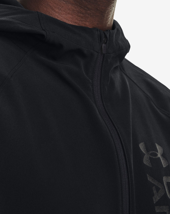 detail Pánská běžecká bunda Under Armour UA OUTRUN THE STORM JACKET-BLK