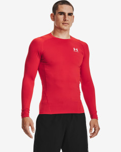 Pánské funkční tričko Under Armour UA HG Armour Comp LS-RED