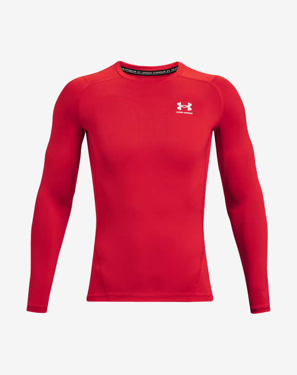 detail Pánské funkční tričko Under Armour UA HG Armour Comp LS-RED