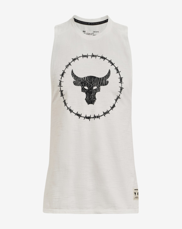 detail UA Project Rock CC Tank-WHT