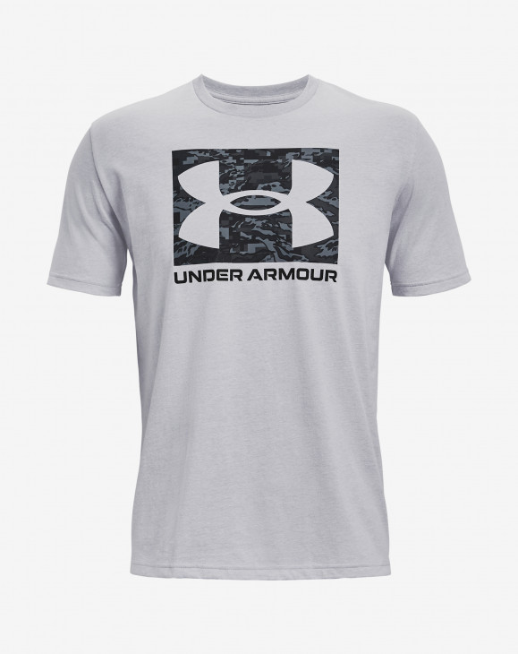 detail Pánské tričko s krátkým rukávem Under Armour UA ABC CAMO BOXED LOGO SS-GRY