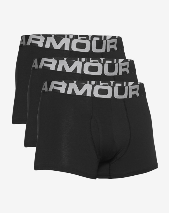 detail Pánské boxerky Under Armour UA Charged Cotton 3in 3 Pack-BLK