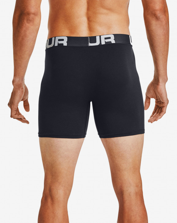 detail Pánské boxerky Under Armour UA Charged Cotton 6in 3 Pack-BLK
