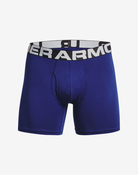 detail Pánské boxerky Under Armour UA Charged Cotton 6in 3 Pack-BLU