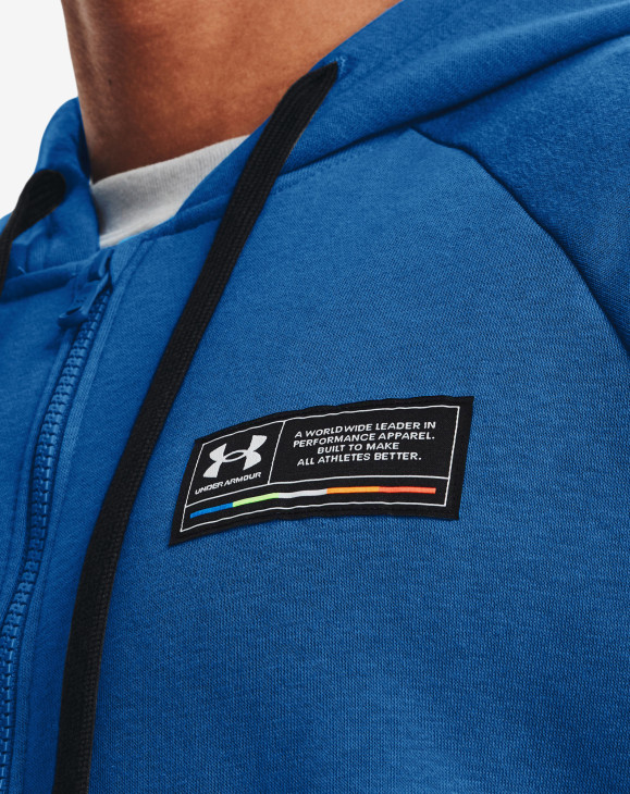 detail Pánská mikina Under Armour UA Rival Fleece Chroma FZ HD-BLU