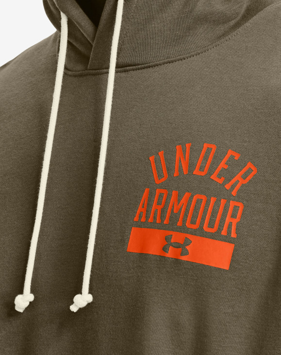 detail Pánská mikina Under Armour UA Rival Terry CB SS Hoodie-GRN