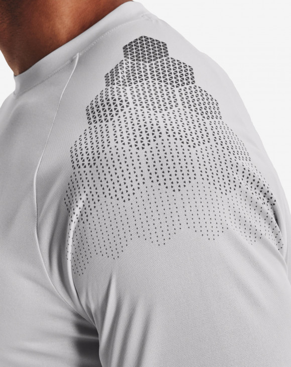 detail Pánské tričko s dlouhým rukávem Under Armour UA Armourprint LS-GRY