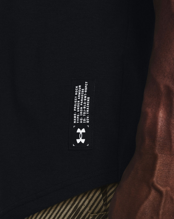 detail Pánské tričko s krátkým rukávem Under Armour UA Pjt Rock 100 Percent SS-BLK