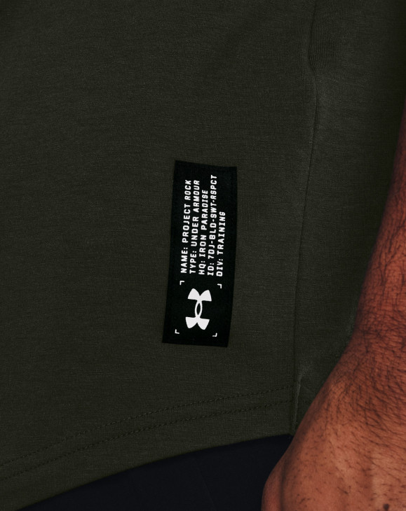 detail Pánské tričko s krátkým rukávem Under Armour UA Pjt Rock 100 Percent SS-GRN