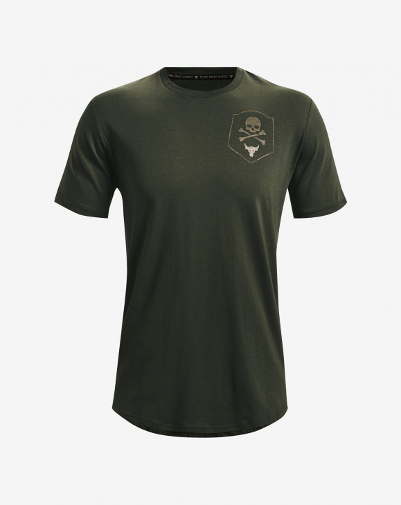 detail Pánské tričko s krátkým rukávem Under Armour UA Pjt Rock 100 Percent SS-GRN