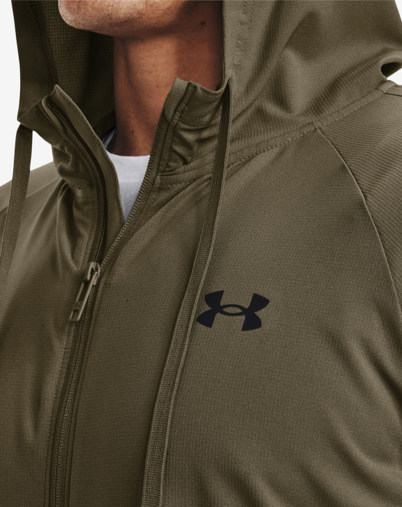 detail Pánská mikina Under Armour UA Wvn Perforated Wndbreaker-GRN