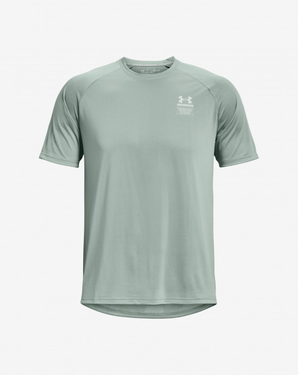 detail Pánské tričko s krátkým rukávem Under Armour UA Armourprint SS-GRY