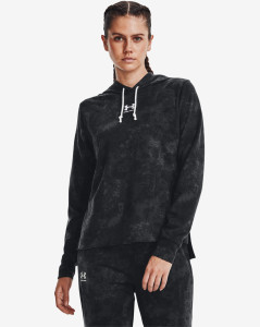 Dámská mikina Under Armour Rival Terry Print Hoodie-BLK