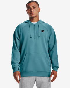 Pánská mikina Under Armour UA Rival Fleece 1/2 Zip HD-BLU