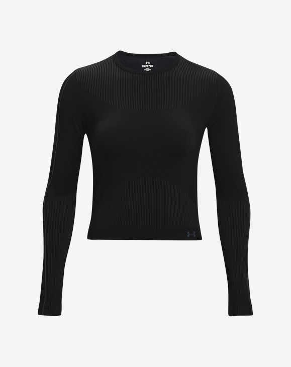 detail Dámské tričko s dlouhým rukávem Under Armour UA Rush Seamless LS-BLK