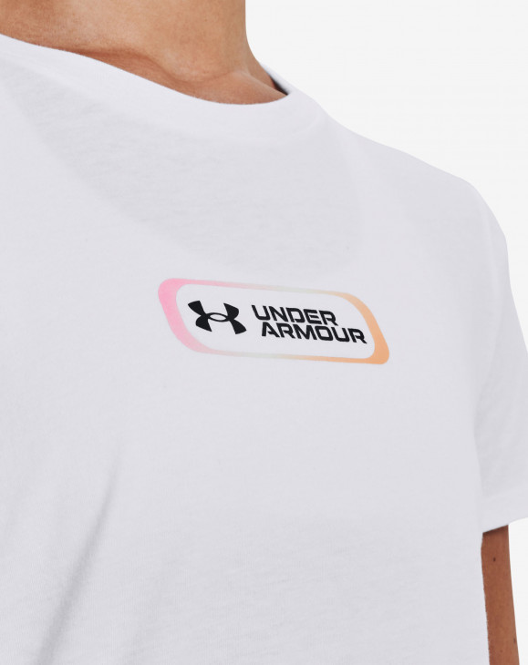 detail Dámské tričko s krátkým rukávem Under Armour UA GRADIENT PILL SS-WHT