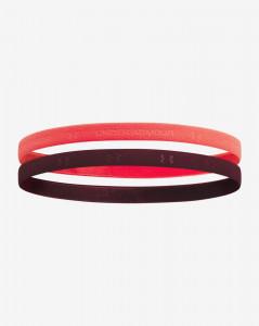 Dámské čelenky Under Armour W's Adjustable Mini Bands-RED