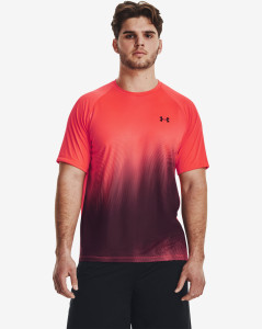 Pánské tričko s krátkým rukávem Under Armour UA Tech Fade SS-RED
