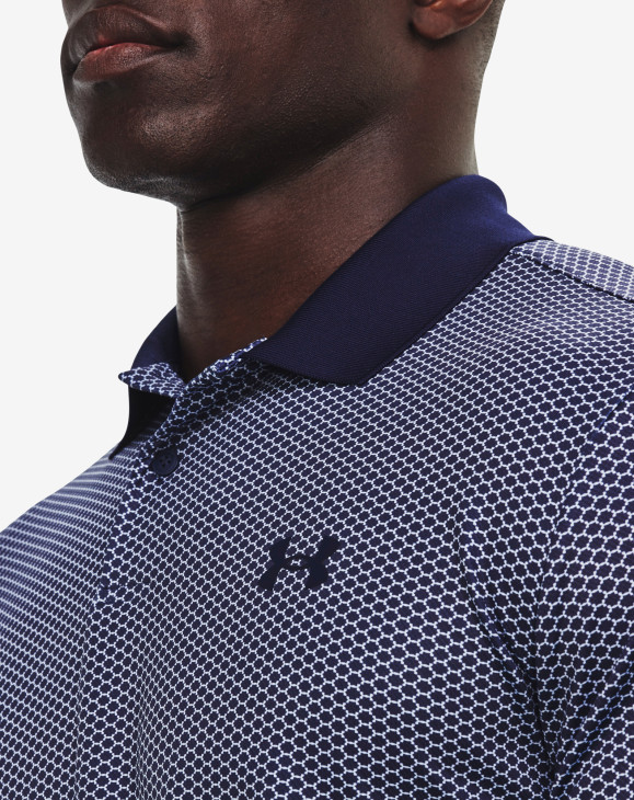 detail Pánské polo tričko Under Armour UA Perf 3.0 Printed Polo-NVY