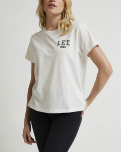 Dámské tričko s krátkým rukávem Lee LEE TEE OFF WHITE