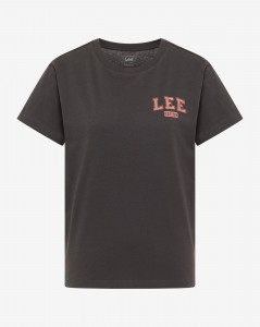 Dámské tričko s krátkým rukávem Lee LEE TEE WASHED BLACK