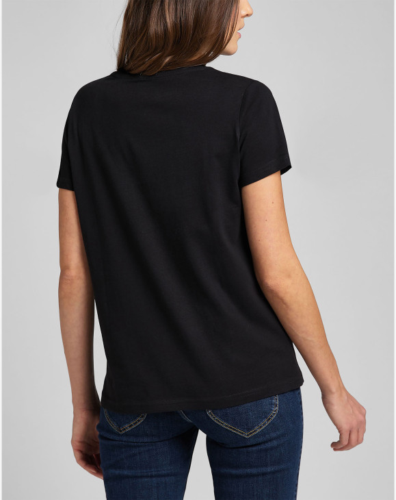 detail CREW NECK TEE BLACK