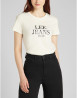 náhled Dámské tričko s krátkým rukávem Lee GRAPHIC TEE WHITE CANVAS bílé