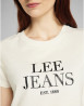 náhled Dámské tričko s krátkým rukávem Lee GRAPHIC TEE WHITE CANVAS bílé