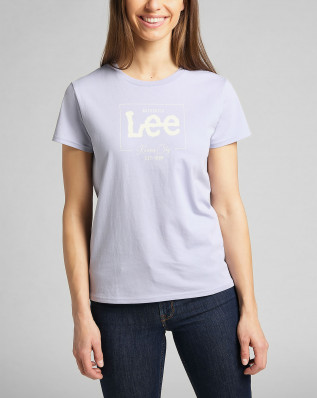 Dámské tričko s krátkým rukávem Lee BOX LOGO TEE LAVENDER DUSK