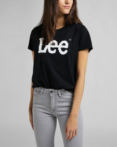 Dámské tričko s krátkým rukávem Lee LOGO TEE BLACK