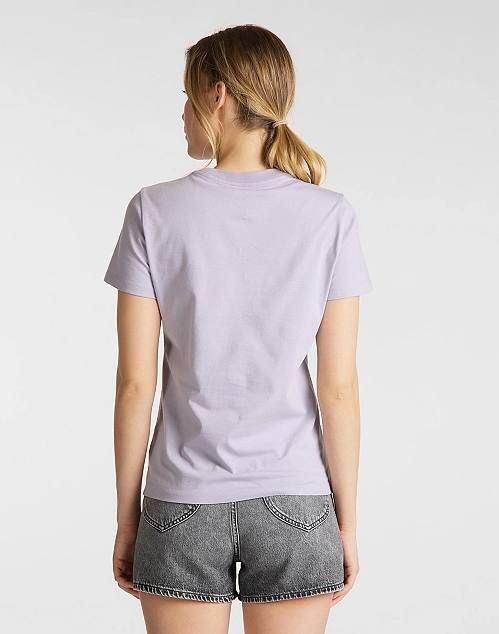 detail SLIM LOGO TEE LAVENDER DUSK