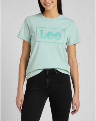 Dámské tričko s krátkým rukávem Lee REGULAR GRAPHIC TEE SEA GREEN