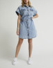 náhled Dámské džínové šaty Lee RIDER SHIRTDRESS FROSTED BLUE