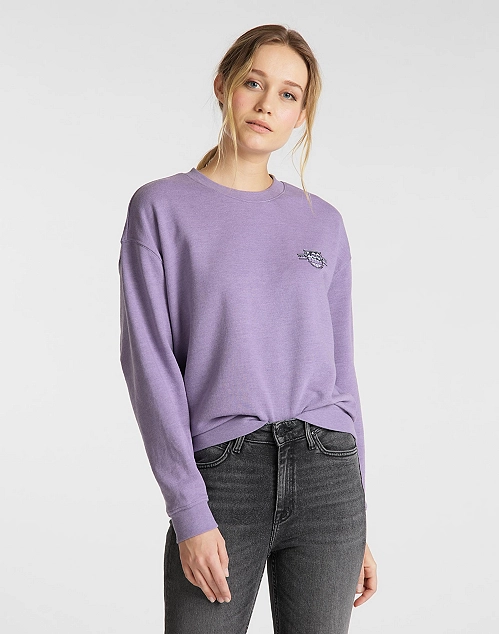 detail MELEE SWEATSHIRT LAVENDER DUSK