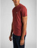 náhled Pánské tričko s krátkým rukávem Lee SS PATCH LOGO TEE FIRED BRICK červené