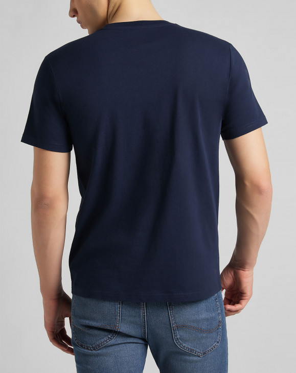 detail Pánské tričko s krátkým rukávem Lee SQUARED LEE TEE NAVY