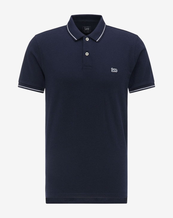 detail Pánské polo tričko Lee PIQUE POLO NAVY