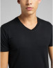 náhled Pánské tričko s krátkým rukávem Lee TWIN PACK V NECK BLACK