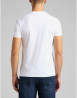 náhled Pánské tričko s krátkým rukávem Lee TWIN PACK V NECK WHITE bílé