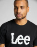 náhled Pánské tričko s krátkým rukávem Lee WOBBLY LOGO TEE BLACK