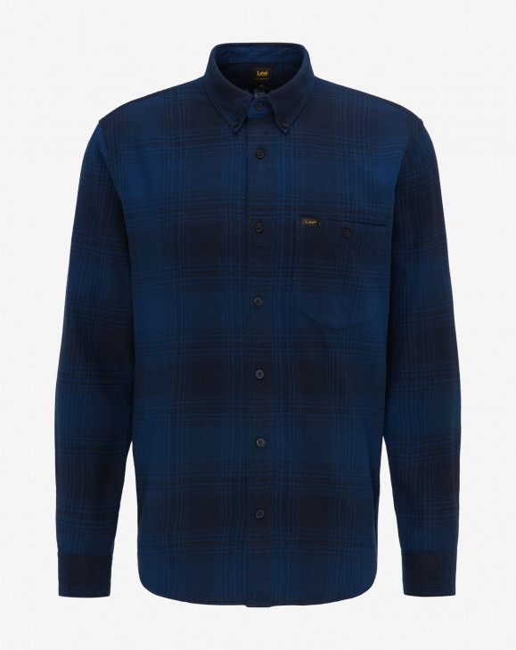 detail RIVETED SHIRT WASHED BLUE