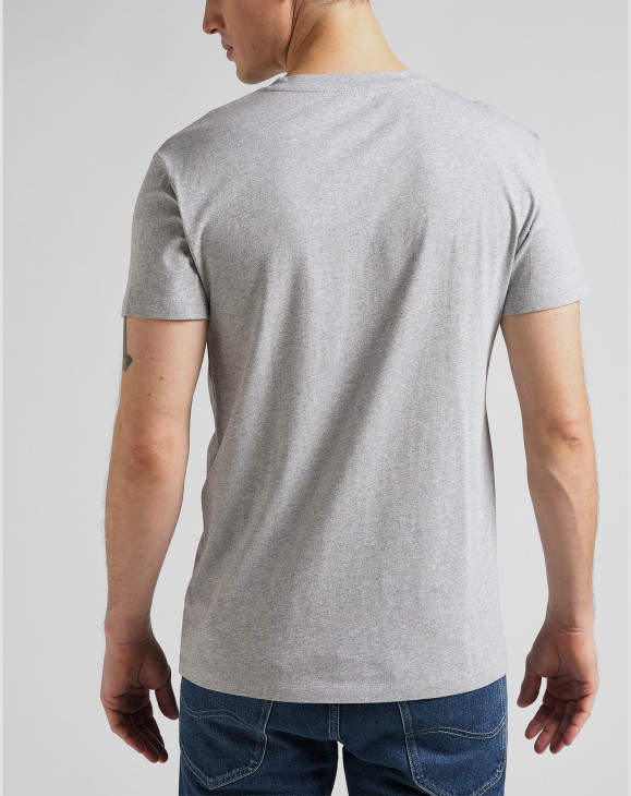 detail Pánské tričko s krátkým rukávem Lee ULTIMATE POCKET TEE GREY MELE