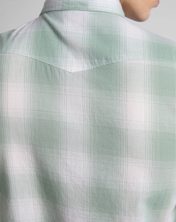 detail Pánská košile Lee SS REGULAR SHIRT GRANITE GREEN